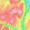 Chaponost topographic map, elevation, terrain