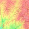 Bangalore North topographic map, elevation, terrain