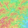 Lishui topographic map, elevation, terrain