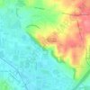 Beckett Ridge topographic map, elevation, terrain