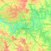 Nashville-Davidson topographic map, elevation, terrain