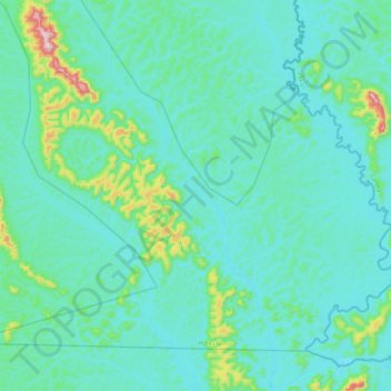 Nouna topographic map, elevation, terrain