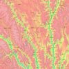 Markam topographic map, elevation, terrain