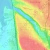 Northwest topographic map, elevation, terrain