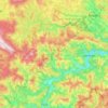 Bosnian-Podrinje Canton Goražde topographic map, elevation, terrain