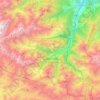 دهستان کوهستان topographic map, elevation, terrain