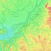 Monatélé topographic map, elevation, terrain