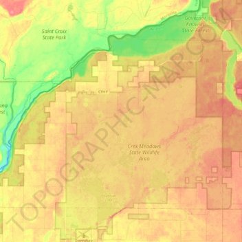 Town of West Marshland topographic - Thumbnail 