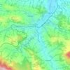 Grünberg topographic map, elevation, terrain