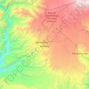 Andaray topographic map, elevation, terrain