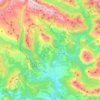 Puértolas topographic map, elevation, terrain