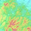 Jinzhai County topographic map, elevation, terrain