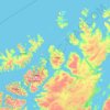 Hammerfest topographic map, elevation, terrain