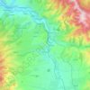 Subcetate topographic map, elevation, terrain