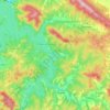 Lake Solina topographic map, elevation, terrain