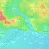 Paraza topographic map, elevation, terrain