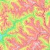 Parc naturel régional du Queyras topographic map, elevation, terrain