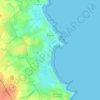 Beadnell topographic map, elevation, terrain