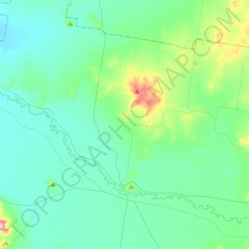 Walbundrie topographic map, elevation, terrain