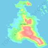 Mandioli Island topographic map, elevation, terrain