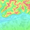 Beclean topographic map, elevation, terrain