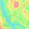 Mường Giôn Commune topographic map, elevation, terrain