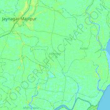 Jaynagar - II topographic map, elevation, terrain