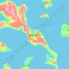 Isla Quinchao topographic map, elevation, terrain