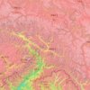 Bomê County topographic map, elevation, terrain