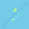 Islas Ballestas topographic map, elevation, terrain