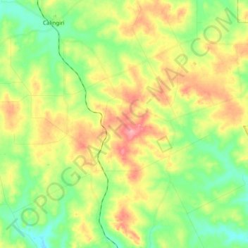 Wyening topographic map, elevation, terrain