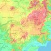 Tỉnh Lâm Đồng topographic map, elevation, terrain