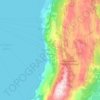 Elshani topographic map, elevation, terrain