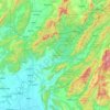Uttaradit Province topographic map, elevation, terrain