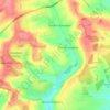 Tarrant Monkton topographic map, elevation, terrain