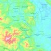 Sawahlunto topographic map, elevation, terrain