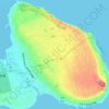 Irabu Island topographic map, elevation, terrain