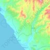 Paramonga topographic map, elevation, terrain