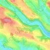 Klášterská Lhota topographic map, elevation, terrain