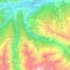 Aymavilles topographic map, elevation, terrain
