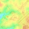 Wattisham topographic map, elevation, terrain