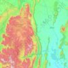 Komna topographic map, elevation, terrain