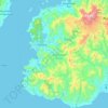 Sumbawa Barat topographic map, elevation, terrain