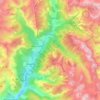 Colmars topographic map, elevation, terrain