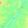 Santa Maria das Barreiras topographic map, elevation, terrain