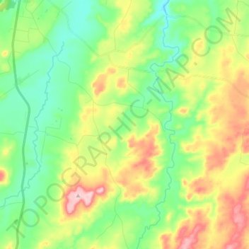 Lambs Valley topographic map, elevation, terrain