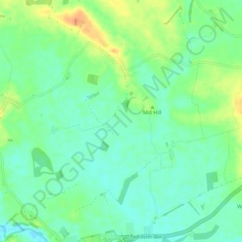 Healaugh topographic map, elevation, terrain
