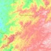 Bueno Brandão topographic map, elevation, terrain
