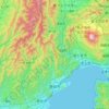 静岡市 topographic map, elevation, terrain
