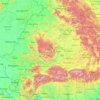 Mureș topographic map, elevation, terrain